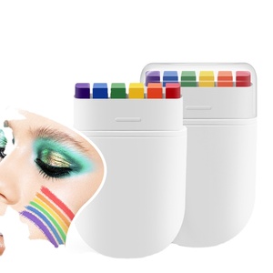 Petit crayon de peinture corporelle 6 couleurs pour le visage, motifs arc-en-ciel, graffiti facial, peinture pour activités de groupe - Product Image 1