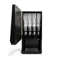 Máquina Expendedora de Café Versátil con 10 Botones Inteligentes, 9 Opciones de Bebidas, Pantalla LCD Publicitaria, para Oficinas