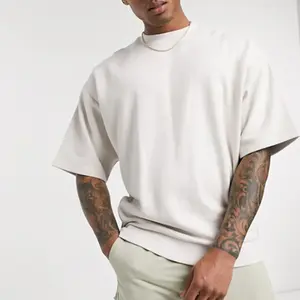 Iyi malzeme 220g-280gsm ağır Pima pamuk T shirt ucuz fiyat özel tasarım düz boş T Shirt erkekler