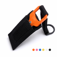Coupe-ligne de plongée sous-marine en céramique avec gaine en nylon, outil de coupe-ligne de pêche à fixation BCD