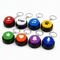 Mini bouton sonore enregistrable des années 60, porte-clés avec enregistrement vocal, bouton parlant pour coffret cadeau, accessoire de marquage