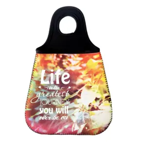 Qualisub Personalized Neoprene Storage Bag for sublimation Custom Sublimation car storage bag blanks Door hanger storage bags