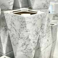 Grand pot de plantation pour arbres, pot en céramique à motif marbré, pots en céramique pour plantes d'intérieur et d'extérieur