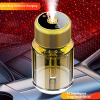 Machine d'aromathérapie pour voiture Ciel étoilé Rafraîchisseur de plafond avec verre et alliage Rafraîchisseurs d'air liquides