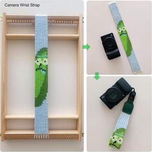 लकड़ी की बहु-शिल्प बुनाई लूम किट टेपस्ट्री बड़ी फ्रेम डिय हाथ-बुनाई बुनाई मशीन के साथ हथकरघा बुनाई मशीन - Product Image 4