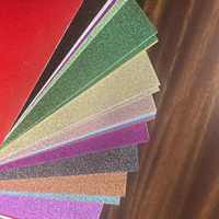 Papier pailleté coloré scintillant, simple face, avec des particules de paillettes brillantes, pour la fabrication de boîtes en papier, d'étiquettes suspendues et de sacs fourre-tout