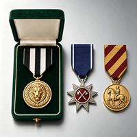Médaille en métal personnalisée d'usine, ruban, médaille en fer 2D 3D, épingle à médaille, breloque avec logo, broche en métal plaqué