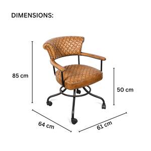 Silla de Oficina con Ruedas y Características Ajustables para Sala de Estudio y Configuración de Estación de Trabajo - Product Image 4