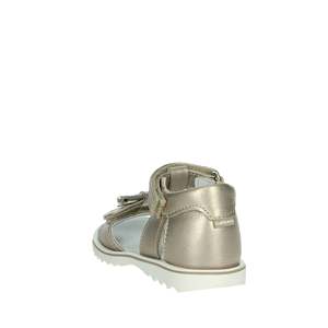 Sandalo da bambina Balducci CITA6980 in pelle bianca con cinturino a T e fibbia decorativa con strass, tacco decorativo, per uso casual - Product Image 2