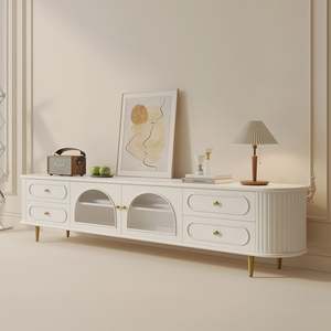 <b>Wall</b> <b>TV</b> Cabinet Suspended LED Wood Modern Luxury Design for Living Room with Portable <b>TV</b> <b>Stand</b> Apartment-Friendly - Product Image 4