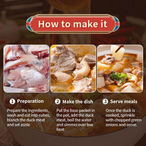 Zuppa di ravanello acido e anatra in umido Chongqing Sichuan ingredienti per zuppa di verdure sottaceto fatti in casa Base zuppa di anatra acida - Product Image 5