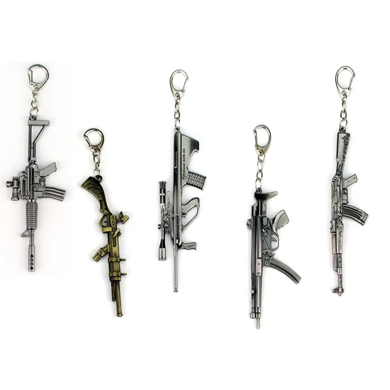 Großhandel Aufruhr Anime Cross Fire Waffe Gun Modell Keychain Metall Handwerk Schmuck <span class=keywords><strong>Anhänger</strong></span> für Männer
