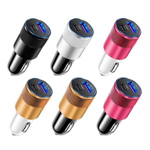 Cargador Rápido USB Tipo C PD <span class=keywords><strong>de</strong></span> 3.1A, 12-24V, Cargador para Auto Compatible con Apple y Android, Encendedor <span class=keywords><strong>de</strong></span> Cigarrillos para Todo Tipo <span class=keywords><strong>de</strong></span> Vehículos - Product Image 1