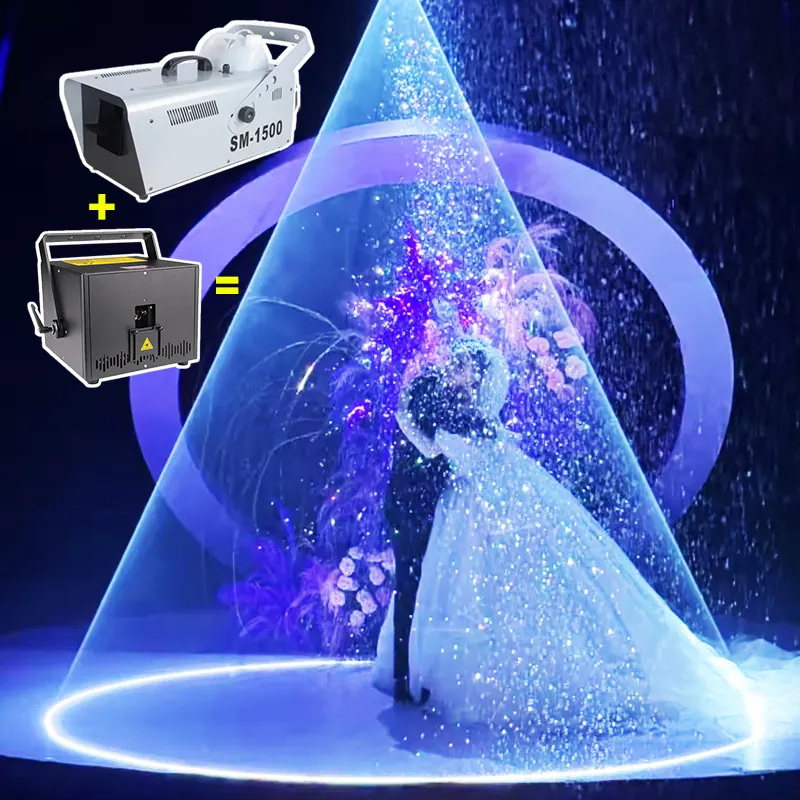 Marslite 1W 3W 5W 10W Animación Boda Luz láser y copo de nieve Máquina Disco Etapa DJ Luz láser para boda