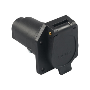 Connecteur de remorque 7 broches, prise femelle noire, prise automobile, norme Mo-167, montage standard - Product Image 3