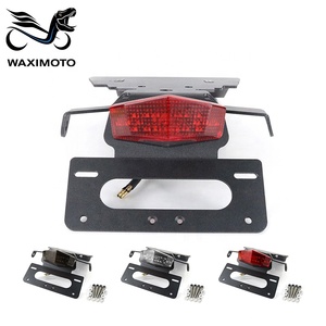 Waximoto fit pour <span class=keywords><strong>Triumph</strong></span> <span class=keywords><strong>Bonneville</strong></span> T100 <span class=keywords><strong>SCRAMBLER</strong></span> aftermarket aluminium numéro plaque d'immatriculation support garde-boue éliminateur queue bien rangé - Product Image 5