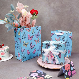 Factory Wholesale 80g <b>Birthday</b> Custom Luxury 43cm X 3m Metallic <b>Paper</b> Roll Wrapping <b>Paper</b> for Packaging - Product Image 5