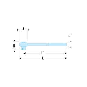 FACOM - RL.171SLS 1/4 ''trinquete de cabeza de pera sin mantenimiento SLS - EAN 3662424028021 HERRAMIENTAS ATADAS TRINQUETES ATADOS - Product Image 2
