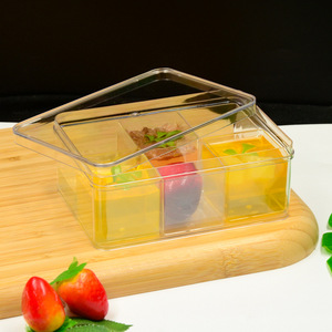 Gobelet à pudding haute transparence, gobelet à lait double paroi, résistant aux hautes températures, boîte de rangement transparente OEM avec couvercle - Product Image 1