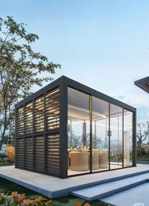 Pérgola Cuadrada de Aluminio <span class=keywords><strong>3x4</strong></span>, Bioclimática, Impermeable, Persianas Exteriores, <span class=keywords><strong>Toldo</strong></span> Eléctrico con LED - Product Image 3
