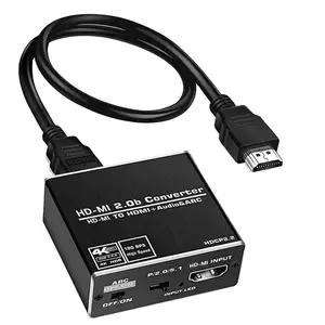 4K 60Hz HD 2,0 Audio Splitter 5,1 ARC MI Extractor de audio HDCP 2,2 HDR10 Convertidor de audio 4K MI a óptico TOSLINK SPDIF