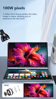 SZBOX DS135 Ordinateur portable/tablette 2 en 1 à double écran Win 11 Pro Écran IPS portable Alder Lake-N150 16 Go DDR4 Boîtier métallique