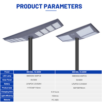 Venta Directa de Fábrica, Lámparas de Columna SMD5730 de Alta Potencia, 300-400 Vatios, Impermeables IP65, Lámparas Solares LED para Jardín