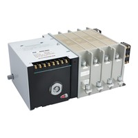 Commutateur de transfert sur rail DIN à double alimentation 250A, statique, PC, 3 phases, automatique, 250A ATS 100A