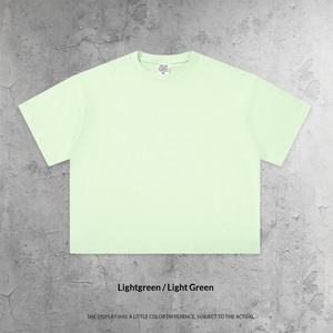 KITE T-shirt Homme Printemps/Été 2026 210G Uni Vintage Américain Rétro Manches Courtes Coupe Boxy Vierge Respirant Antibactérien pour Adolescent - Product Image 1