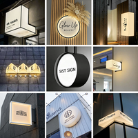Letras de Canal Retroiluminadas LED Acrílicas 3D IP65 Impermeables con Dirección de Iluminación Personalizable para Empresas de Automóviles y Cafeterías