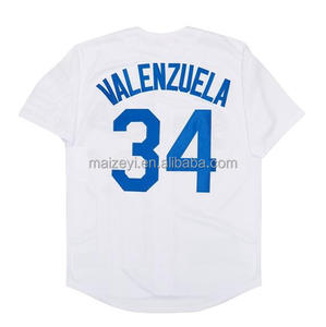 La mejor calidad cosida personalizable #34 Fernando Valenzuela American Baseball Jersey - Product Image 4