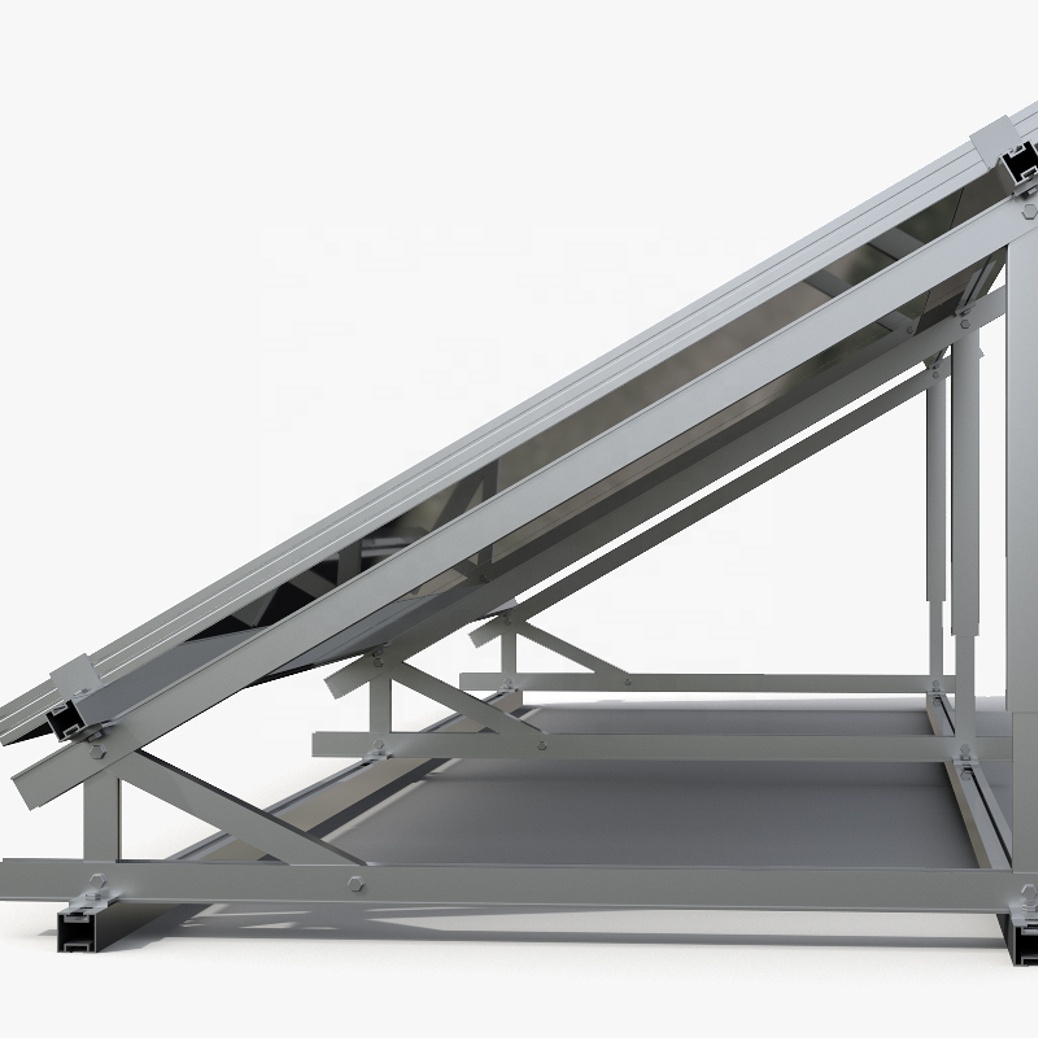 low cost zinc aluminum magnesium pv solar mounting bracket waterproof aluminium ground structure rack tons