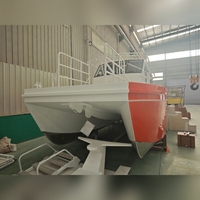Bateau à moteur catamaran en aluminium de 11,5 m, bateau de patrouille et de sauvetage en alliage d'aluminium avec un design moderne