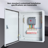 Boîtier de distribution triphasé à quatre fils pour compteur, étanche pour extérieur, en acier laminé à froid pour chantier