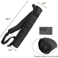 Carquois de flèche arrière léger Sac de flèches de hanche compact pliable à double usage avec système Molle suspendu pour le tir à la cible