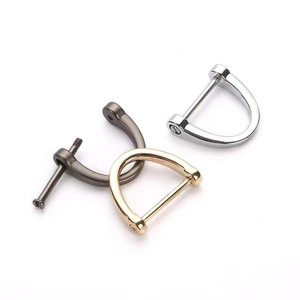 Hebillas de metal con anillo en D para bolsos, accesorios de 25 mm, color plateado, duraderos. - Product Image 3