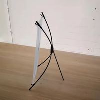 Support de bannière publicitaire pliable, rétractable, léger, mini, portable, format A3/A4, pour table, impression personnalisée, pour les salons professionnels