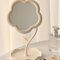 Portable tournesol forme maquillage miroir filles bureau coiffeuse suspendus bijoux caractéristique personnalisée pour chambre dortoir