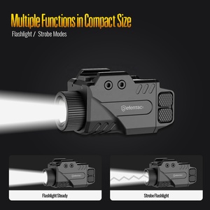 Lampe torche tactique MSH Combo DF-1062D rechargeable par USB, polymère multifonctionnel, lumière de sécurité 6X - Product Image 2
