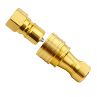 Raccord rapide hydraulique KZD en laiton, auto-étanche, pour conduites d'huile haute pression, systèmes hydrauliques et pneumatiques