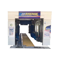 Séchoir à air automatique électrique Risense à 9 brosses pour tunnel de lavage de voitures, capacité de 45-50 voitures/heure, dimensions 17,58 m x 3,8 m