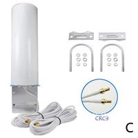 Antenne Extérieure Baril Signalwell SW-OB-23 à Gain Élevé 10-12 dBi 3G 4G LTE avec Câble RG174 pour Station de Base