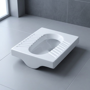 ห้องน้ำเซรามิกสีขาว WC orissa ห้องน้ำเครื่องลายครามอินเดียตะวันออก P-TRAP สไตล์แอฟริกัน - Product Image 3