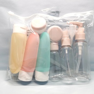 Set de subenvasado de productos para el cuidado de la piel, botellas de plástico portátiles para viaje y baño, con descuento. - Product Image 4