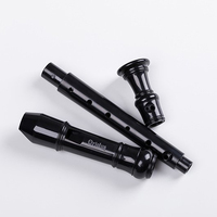 White German Baroque Style Soprano Recorder 8-Hole Flute ABS Resin Detachable 326mm Musical Instrument Accessory