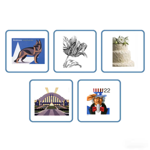 แสตมป์คลาสสิกของสหรัฐอเมริกา รูปเค้กแต่งงานปี 1998 ของลุงแซม ปี 2014 จำนวน 5 แผ่น 100 ชิ้น เหมาะสำหรับการสะสม - Product Image 1