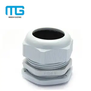 Nylon Waterproof Cable Gland Pg11 Pg 48 Pg 21 CE IP68 Nylon Thread Light Grey And Black Nylon Black Gr.51 Compatible Plugs Nylon