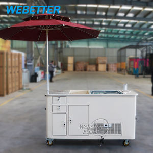 WEBETTER dondurma arabası portatif araba meyve suyu itme sepeti Popsicle ekran ticari Gelato sepeti satılık - Product Image 2