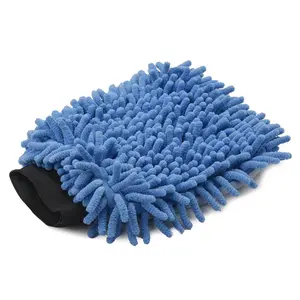 Wasstraat Chenille Coral Soft Microfiber Car Cleaning Handdoek Doek Mitt Wax Detaillering Borstel Auto Cleaning Tools Borstel