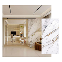 Plaque murale en PVC UV effet marbre 3 mm 2440x1220 mm, imperméable, écologique, haute brillance, pour salle de bain et cuisine